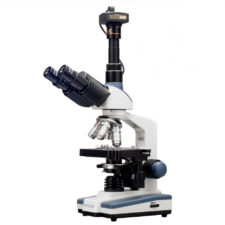 AmScope 2000X LED Lab Trinocular Compound Microscope with 3D Mechanical Stage and 1.3MP Camera